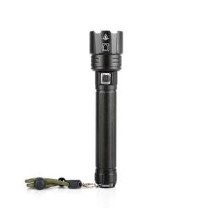 Rechargeable LED Flashlight High Lumen USB Ultra Bright Adjustable Powerful Zoomable Flashlight Water Resistant For  Daily Household and Outdoor Camping Hiking Riding Running