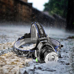 Rechargeable LED  Headlamps Ultra-bright High lumens Zoomable Waterproof LED Headlight Head Torch Flashlight Head Lamp For Fishing  Hands-Free Headlight