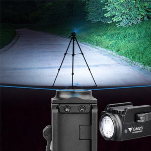 Rechargeable Spotlight Flashlight Waterproof  Adjustable High Lumen Super Bright USB LED Tactical Flashlight Gift Giving Torch Rail Mounted Flashlight For Outdoor Camping Hiking Fishing Jogging Walking