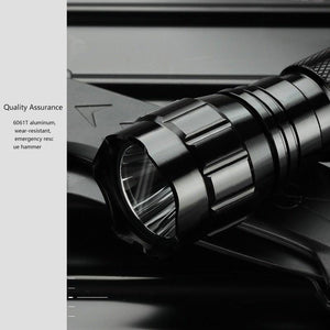 Rechargeable USB Charger High Lumen LED  Light Tactical Flashlight With Rail Mount Led Light White Tactical  Flashlight Pressure Switch For Long Distance Night Hunting