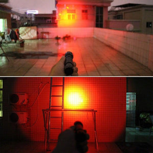 Rechargeable USB Charger High Lumen LED  Light Tactical Flashlight With Rail Mount Led Light White Tactical  Flashlight Pressure Switch For Long Distance Night Hunting