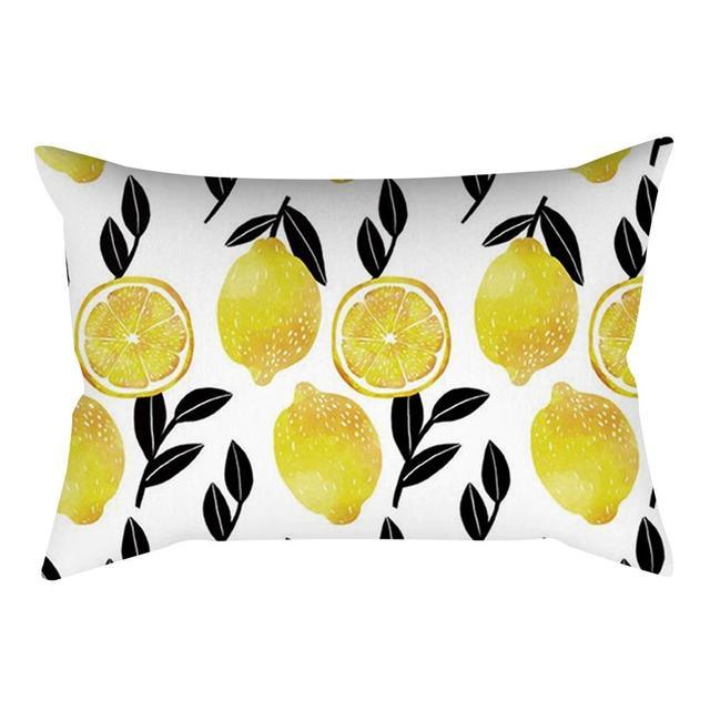 Rectangle Yellow Pillow Case Sofa Car Seat Cushion Cover Home Textile Modern Decorative Geometric Outdoor Pillow Cushion Covers Case For Couch Living Room Fashion Pillowcase 30x50CM