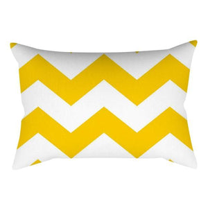 Rectangle Yellow Pillow Case Sofa Car Seat Cushion Cover Home Textile Modern Decorative Geometric Outdoor Pillow Cushion Covers Case For Couch Living Room Fashion Pillowcase 30x50CM