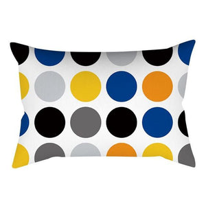 Rectangle Yellow Pillow Case Sofa Car Seat Cushion Cover Home Textile Modern Decorative Geometric Outdoor Pillow Cushion Covers Case For Couch Living Room Fashion Pillowcase 30x50CM
