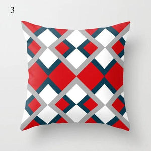 Red Abstract Cushion Cover Geometric Pillow Cases Sofa Decorative Modern Abstract Painting Pillow Case Beautiful Cushion Covers  Fashion Pillowcase Pillow Cover