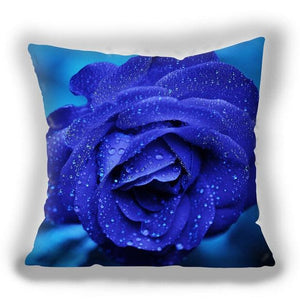 Red Flower Cushion Pillow Covers Love Pillow Covers Decorative Linen Square Couple Cushion Cases Home Decor Polyester Throw Pillow Case Super Soft Short Plush Cushion Cover Festive Home Decorative Cushions 45X45CM