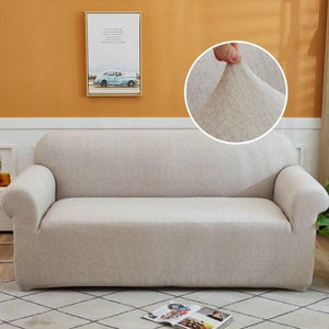 Refreshing Style Slipcover Sofa Cover Sectional Elastic Couch Case For Different Sofa All-Inclusive Slip-Resistant Living Room Stretch Loveseat Slipcover Washable Furniture Protector