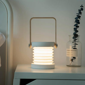 Retractable Bedroom Bedside Reading Light Folding Led Desk Lamp Wooden Handle Portable Lantern Light For Camping Emergency Lamps Decorative Table Lamp Cute Study Lamps for Bedroom Décor
