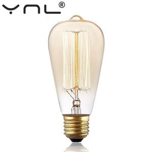Retro Edison Bulb ST64 A19 T45 G80 G95 G125 Incandescent Light Bulb E27 220V 40W filament bulb lighting tubes Edison