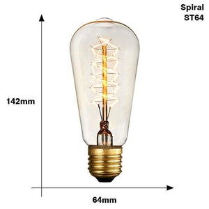 Retro Edison Light Bulb Vintage Edison Lamp Vintage Incandescent  Edison Light Bulbs Edison Filament Light Bulb Dimmable Warm White Different Shape Light