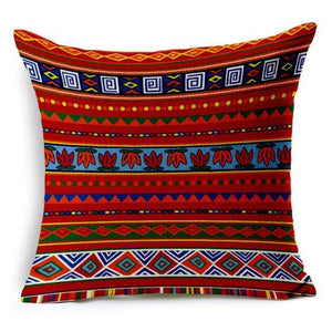 Retro High Quality Pillowcase Ethnic Stripes Linen Decorative Throw Pillow Cover For Couch Sofa Bed Bohemian Retro Stripe Cotton Blend Linen Pillow Case Cushion Cover Car Textile Printed Decor 45X45CM