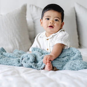 Ribbed Bamboni® Receiving Blanket 30x40 Inch Microfiber