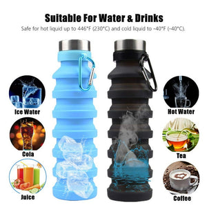 Collapsible 20oz Travel Water Bottle