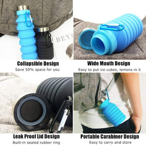 Collapsible 20oz Travel Water Bottle