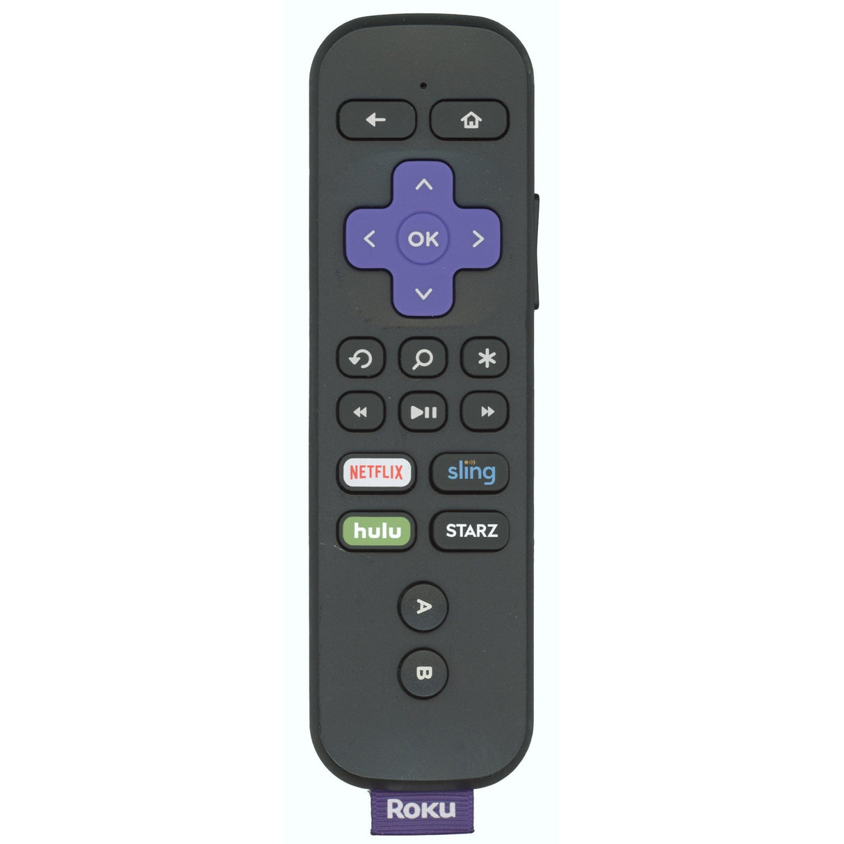 Substitute for Roku RC-GR4 Streaming Remote Control with Voice 3226000264 [RCGZ1, NO HEADPHONE JACK / FAVORITE KEYS]