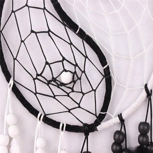 Romantic Dream Catcher Tree of Life Brown Native Handmade Traditional Dream Catcher Yin Yang 50" Long Home Decoration Feather Dream-catcher For Bedroom Wall Hanging Home Decor Wedding Party Blessing Gift