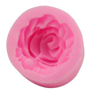 Rose Silicone Cake Mold 3D Flower Fondant Mold Cupcake Jelly Candy Chocolate Decoration Baking Tool Moulds Flower Bloom Rose Shape Silicone Fondant Soap
