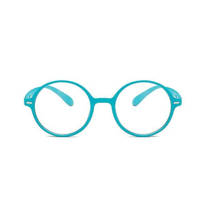 Round Frame Reading Glasses Stylish Anti Blue Light Eyeglasses Ultra Light Reading Glasses Portable Gift For Parents Unisex Stylish Eyeglasses Glasses Clear Lens Women Men Eyewear Anti Blue Light Glasses