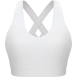 RUNNING GIRL Criss-Cross Back Padded Strappy Sports Bra