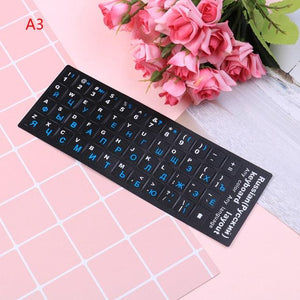 Russian Keyboard Cover Stickers For Laptop PC Keyboard Standard Letter Layout Keyboard Covers Film Silicone Skin Keyboard Covers For Laptops