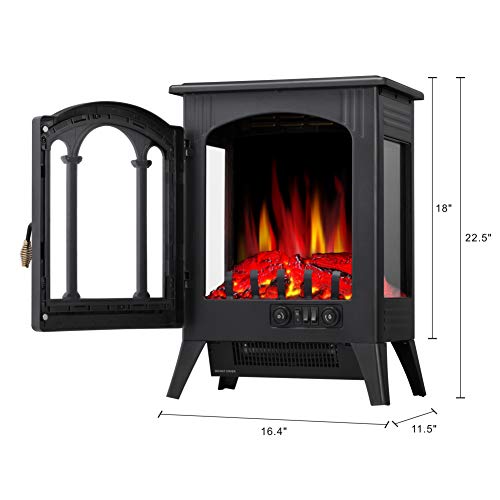 16 Inches Portable Electric Fireplace Stove 5220