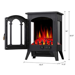 16 Inches Portable Electric Fireplace Stove 5220