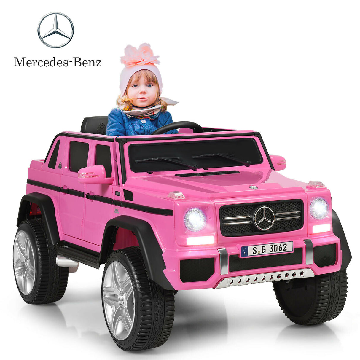 12V Licensed Mercedes-Benz Kids Ride On Car-Black