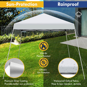 10 x 10 Feet Outdoor Instant Pop-up Canopy with Carrying Bag-White by DirectDeals
