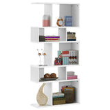 5 Cubes Ladder Shelf Corner Bookshelf Display Rack Bookcase-Gray