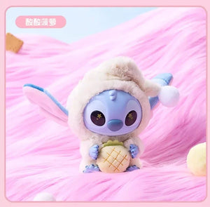 [In Stock] MINISO Stitch Eat Something Before Sleep Plush Keychain Blind Box