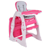 3 in 1 Infant Table and Chair Set Baby High Chair-Blue