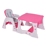 3 in 1 Infant Table and Chair Set Baby High Chair-Blue
