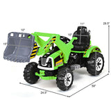 12 V Battery Powered Kids Ride on Dumper Truck-Yellow.