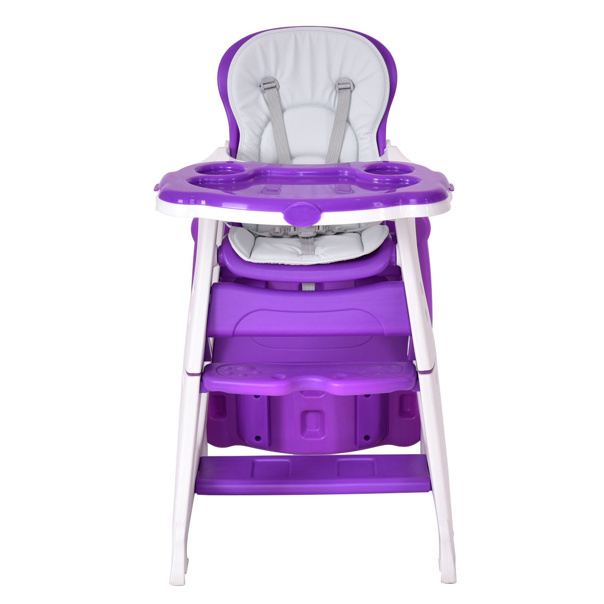 3 in 1 Infant Table and Chair Set Baby High Chair-Blue