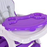 3 in 1 Infant Table and Chair Set Baby High Chair-Blue