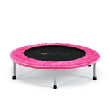 38 Inch Mini Folding Trampoline Portable Leisure Fitness Backboard-Blue