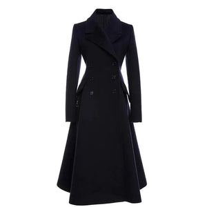 Elegant Slim Fit Women's Wool Coat