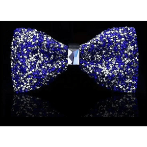 Shiny Butterfly Men Bowtie Sparkling Wedding Bridegroom Bow Ties  Adjustable Length Party Bowties