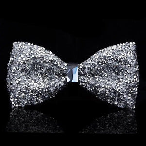 Shiny Butterfly Men Bowtie Sparkling Wedding Bridegroom Bow Ties  Adjustable Length Party Bowties