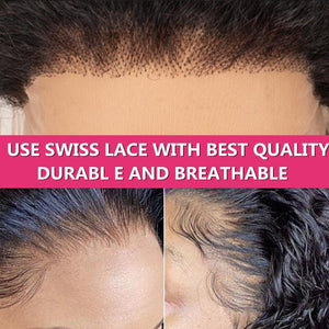 Short Curly Human Hair Wigs Pixie Cut Wigs Lace Front Wigs for Women Remy Hair Wig for Women Pre Plucked with Baby Hair Wigs For Black Women Gifts for Girlfriends