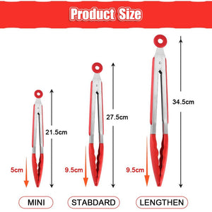 Silicone BBQ Grilling Tong Kitchen Cooking Salad BBQ  Serving Tong Non-Stick Barbecue Clip Clamp Stainless Steel Tools Gadgets Silicone BBQ Grilling Tong Kitchen Cooking Salad BBQ Serving Tong Non-Stick Barbecue Clip Clamp Stainless Steel Tools