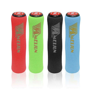 Silicone Bike Bicycle Grips Sponge Handlebar Soft Ultralight Grips Brake Grips Silicone Glove Handle Soft Sponge Non-Slip Bicycle Handle With End Holding Shock Resistance Absorbent Comfortable Design
