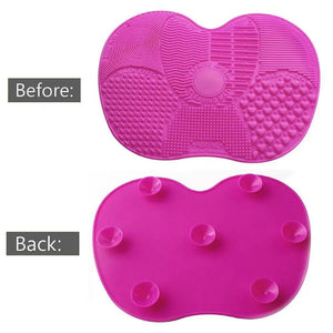 Silicone Makeup Brush Cleaning Pad -  Portable Makeup Cleaning Washing Tool Scrubber