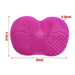Silicone Makeup Brush Cleaning Pad -  Portable Makeup Cleaning Washing Tool Scrubber