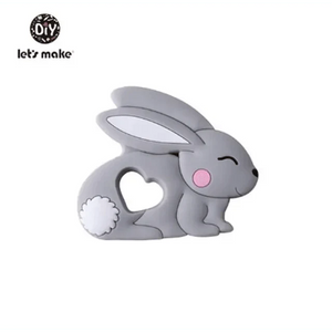 Silicone Teether Rodent Cartoon Animals 1pc Food Grade Silicone Pandents,  Teething Toys For Teeth Tiny Rod Baby Teethers Gift