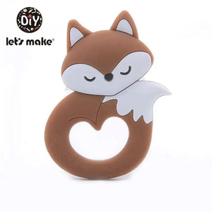 Silicone Teether Rodent Cartoon Animals 1pc Food Grade Silicone Pandents,  Teething Toys For Teeth Tiny Rod Baby Teethers Gift