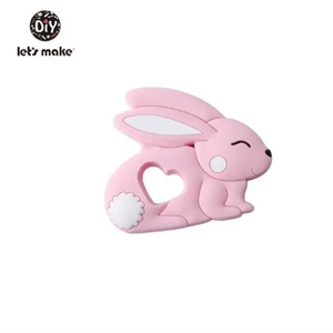 Silicone Teether Rodent Cartoon Animals 1pc Food Grade Silicone Pandents,  Teething Toys For Teeth Tiny Rod Baby Teethers Gift