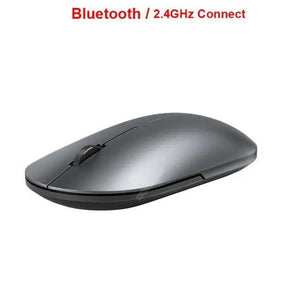 Simple Modern White/Black Wireless Bluetooth USB Connection Optical Mouse For Laptop PC Portable Slim Rechargeable Mouse Computer Mouse