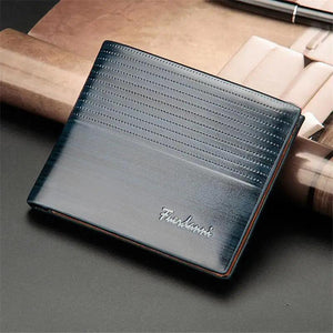 Simple Thin Leather Card Holders Vintage Brown Small Men Business Wallets Classic Design Wallets For Men