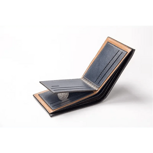 Simple Thin Leather Card Holders Vintage Brown Small Men Business Wallets Classic Design Wallets For Men